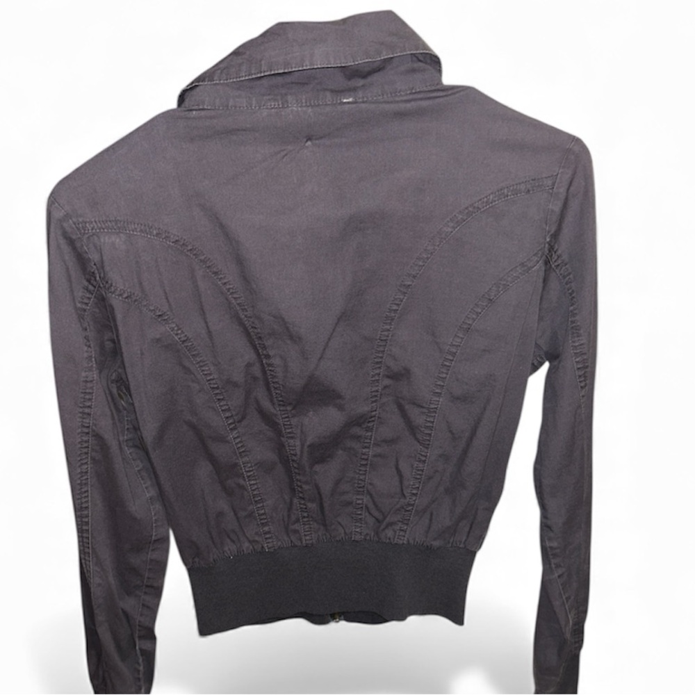 Active Basic Charcoal Bomber Jacket - image 6
